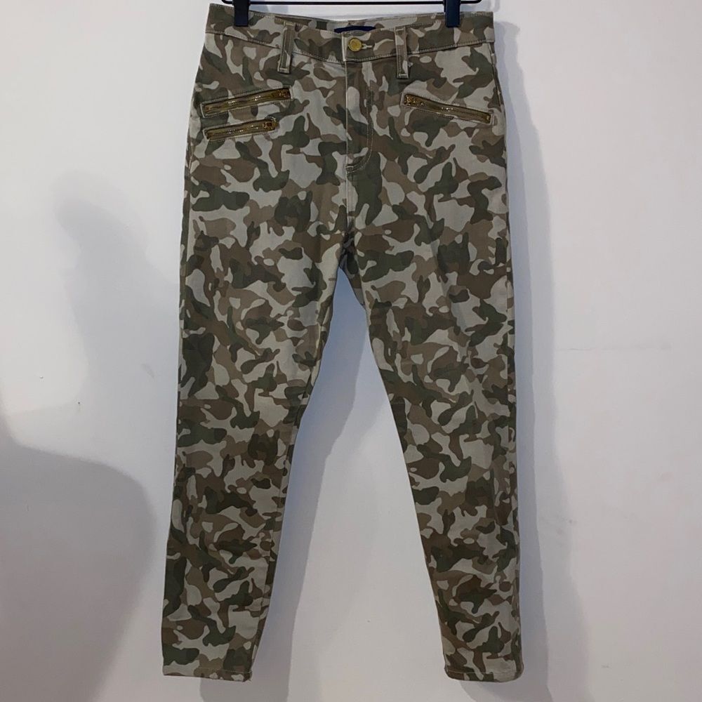 Ramy Brook Trendy Camo Cropped Skinny Cara Jeans Size 26 Made in USA Like New
